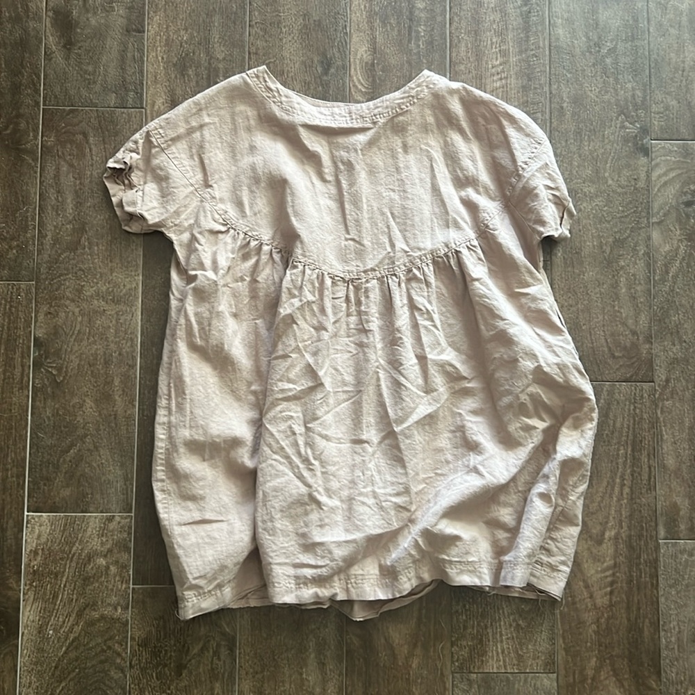 Beige Linen Dress/Blouse